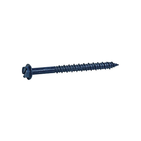 Pro-Twist Concrete Screw, 1/4 Dia., Hex, 2 3/4 In L, Steel 100 PK